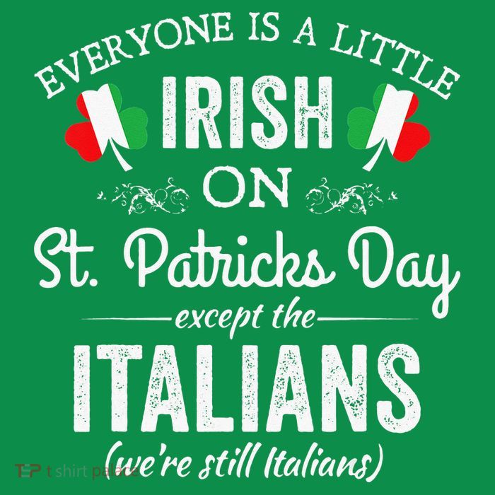 Everyone Is Irish Except Italian On St. Patrick's Day Button