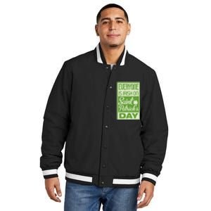 Everyone Is Irish On Saint Patrick's Happy Day Insulated Varsity Jacket