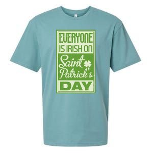 Everyone Is Irish On Saint Patrick's Happy Day Sueded Cloud Jersey T-Shirt