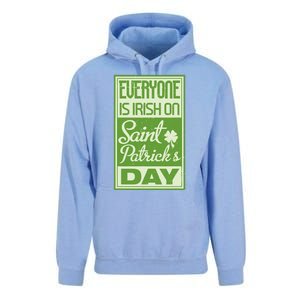 Everyone Is Irish On Saint Patrick's Happy Day Unisex Surf Hoodie