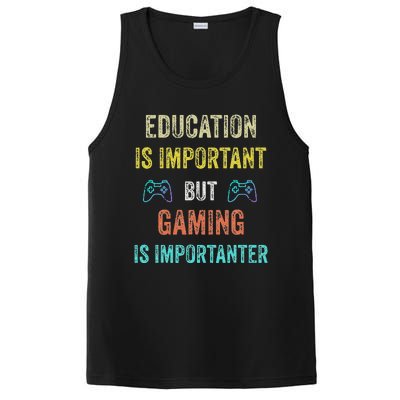 Education Is Important But Gaming Is Importanter Gamer PosiCharge Competitor Tank