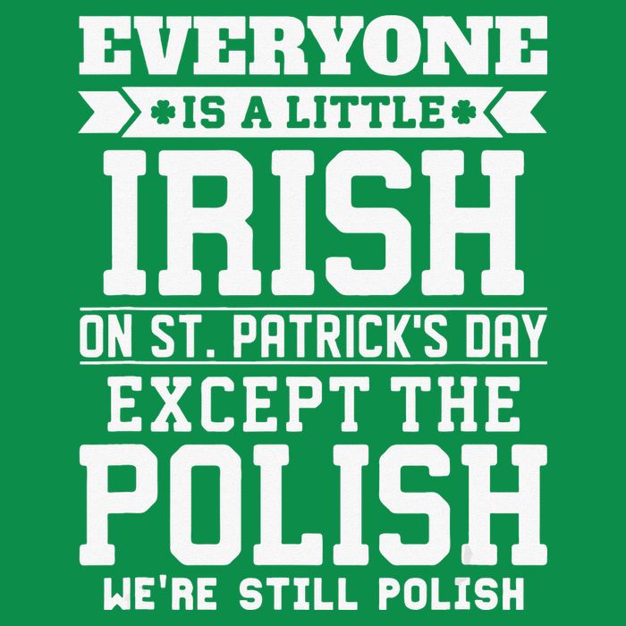 Everyone Is Irish Except Polish On St. Patrick's Day Hoodie
