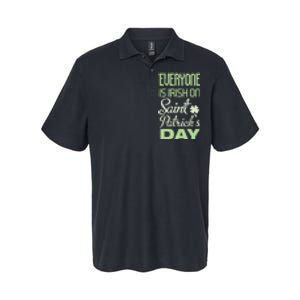 Everyone Is Irish On Saint Patrick's Day Softstyle Adult Sport Polo