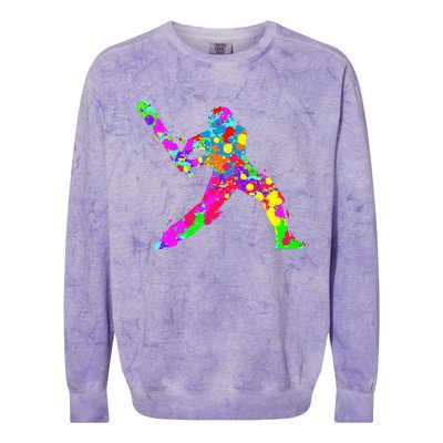 Education Is Important But Cricket Is Importanter Athletes Colorblast Crewneck Sweatshirt