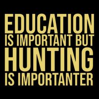 Education Is Important But Hunting Is Importanter 7-Panel Snapback Hat
