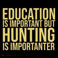 Education Is Important But Hunting Is Importanter Wool Snapback Cap