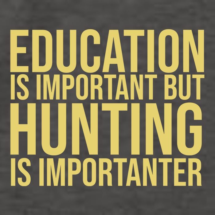 Education Is Important But Hunting Is Importanter Vector Backpack