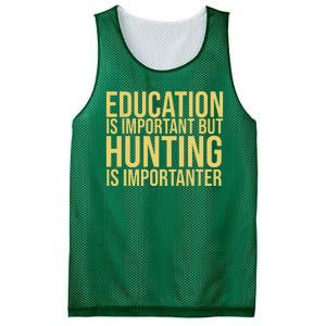 Education Is Important But Hunting Is Importanter Mesh Reversible Basketball Jersey Tank