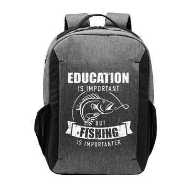 Education Is Important But Fishing Is Importanter Vector Backpack