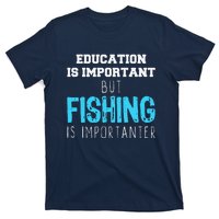 Education Is Important But Fishing Is Importanter Christmas T-Shirt