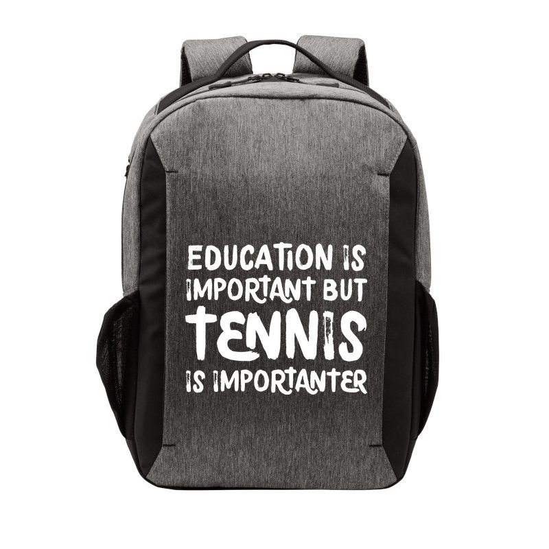 Education Is Important But Tennis Is Importanter Funny Vector Backpack