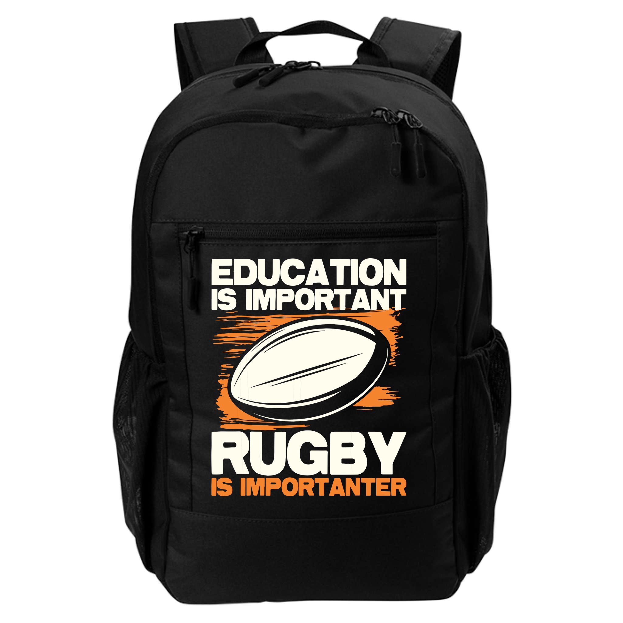 Education Is Important Rugby Is Importanter Sports Lover Backpack