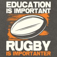 Education Is Important Rugby Is Importanter Sports Lover Cotton Canvas Backpack