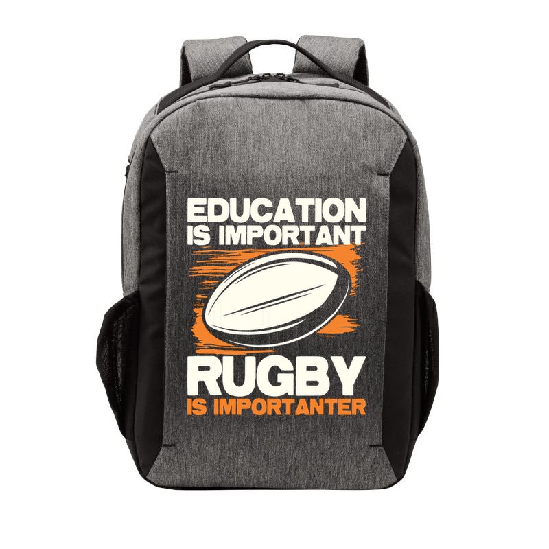 Education Is Important Rugby Is Importanter Sports Lover Vector Backpack
