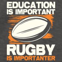 Education Is Important Rugby Is Importanter Sports Lover Vector Backpack