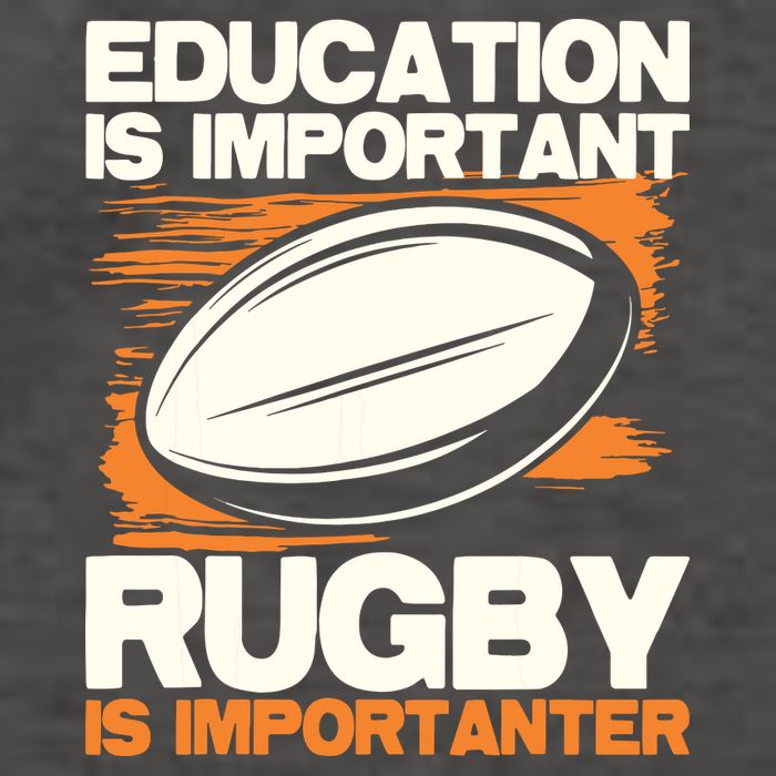 Education Is Important Rugby Is Importanter Sports Lover Vector Backpack
