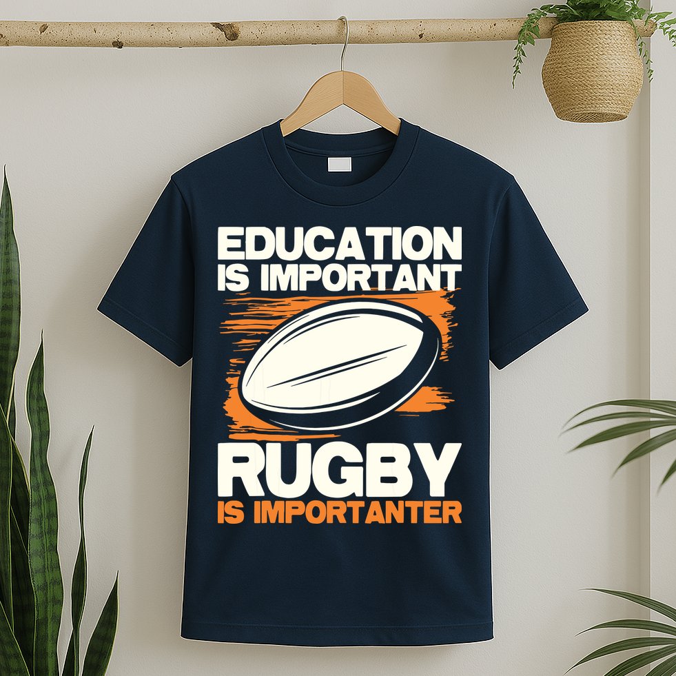 Education Is Important Rugby Is Importanter Sports Lover T-Shirt