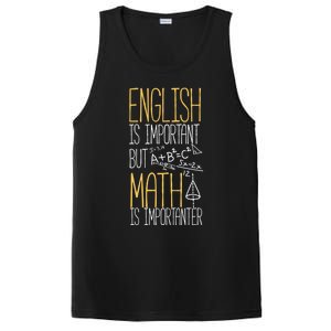 English Is Important But Math Is Importanter Math Teacher Cool Gift PosiCharge Competitor Tank