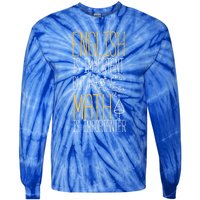 English Is Important But Math Is Importanter Math Teacher Cool Gift Tie-Dye Long Sleeve Shirt