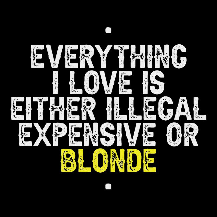 Everything I Love Is Either Illegal Expensive Or Blonde Wool Snapback Cap