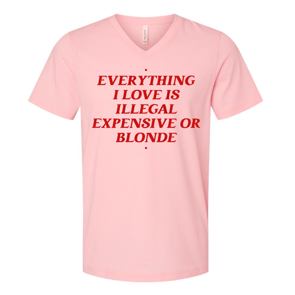Everything I Love Is Illegal Expensive Or Blonde V-Neck T-Shirt