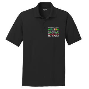 Everyone Is Little Irish On St Patrick's Day Except English PosiCharge RacerMesh Polo