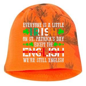 Everyone Is Little Irish On St Patrick's Day Except English Kati - Camo Knit Beanie