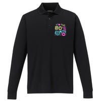 Eighties I Love The 80's 1980's Birthday Women Gift Performance Long Sleeve Polo