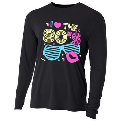 Eighties I Love The 80's 1980's Birthday Women Gift Cooling Performance Long Sleeve Crew