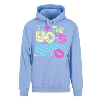 Eighties I Love The 80's 1980's Birthday Women Gift Unisex Surf Hoodie