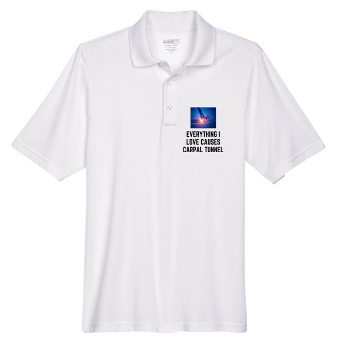 Everything I Love Causes Carpal Tunnel Men's Origin Performance Pique Polo