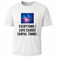 Everything I Love Causes Carpal Tunnel Cooling Performance Crew T-Shirt