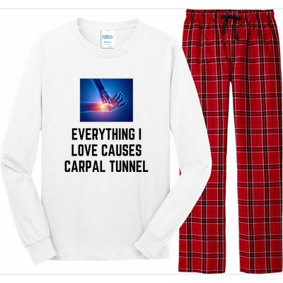 Everything I Love Causes Carpal Tunnel Long Sleeve Pajama Set