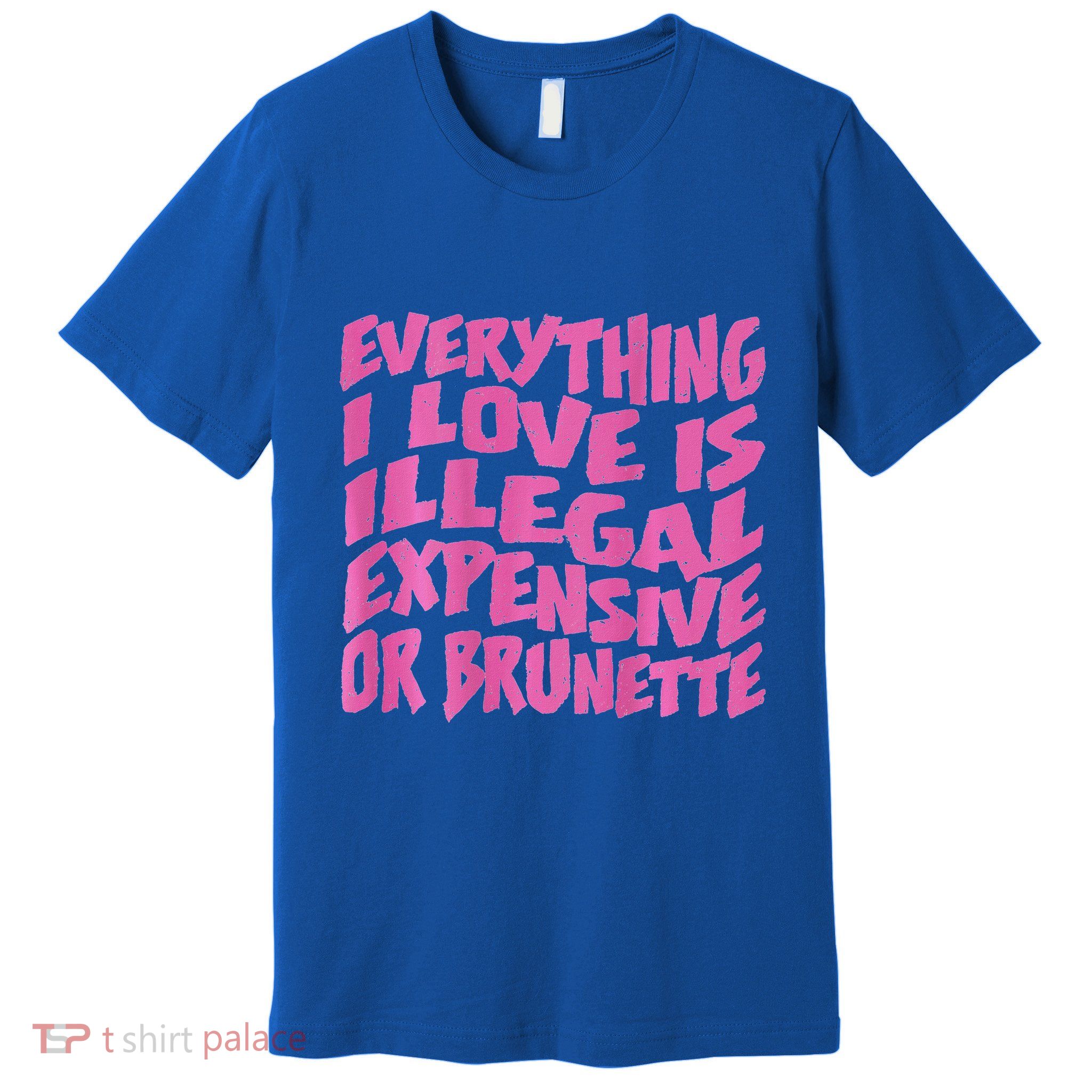Everything I Love Is Illegal Expensive Or Brunette Premium T-Shirt