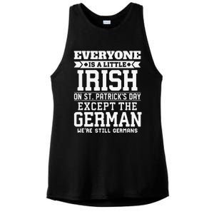 Everyone Is Little Irish On St Patricks Day German Ladies PosiCharge Tri-Blend Wicking Tank