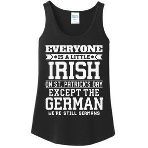 Everyone Is Little Irish On St Patricks Day German Ladies Essential Tank