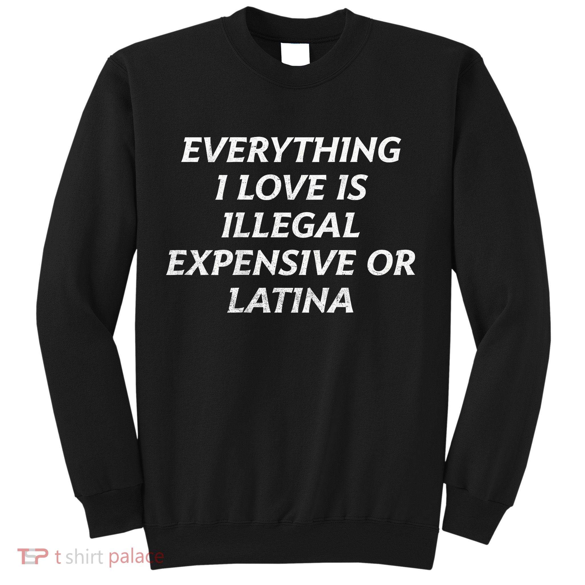 Everything I Love Is Illegal Expensive Or Latina Sweatshirt