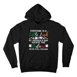 Everyone Is Little Irish On Patrick Day Except Italians Hoodie