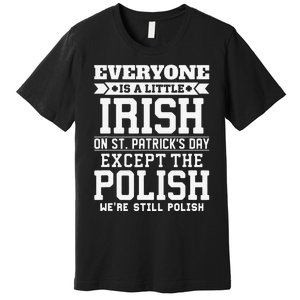 Everyone Is Little Irish On St Patricks Day Except Polish Premium T-Shirt