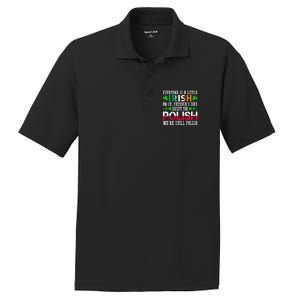 Everyone Is Little Irish On St Patrick's Day Except Polish Gift PosiCharge RacerMesh Polo