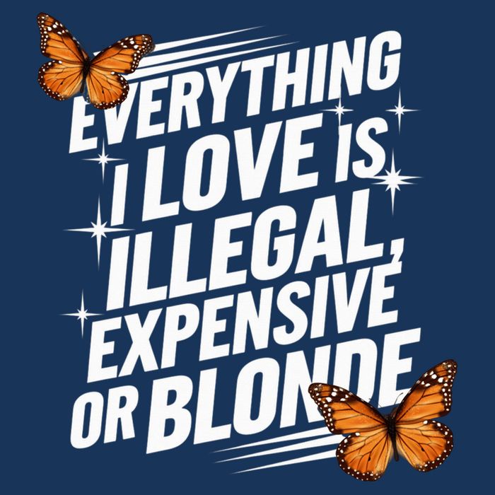 Everything I Love Is Illegal Expensive Or Blonde Womens Tank Top