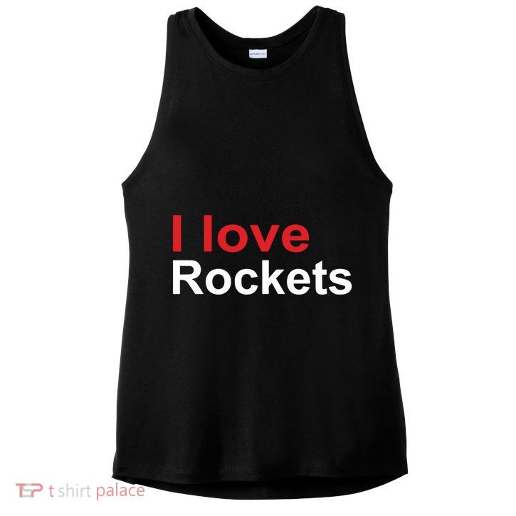 Elon I Love Rockets Ladies PosiCharge Tri-Blend Wicking Tank