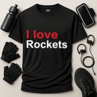 Elon I Love Rockets Cooling Performance Crew T-Shirt