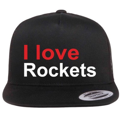 Elon I Love Rockets Flatbill Hat