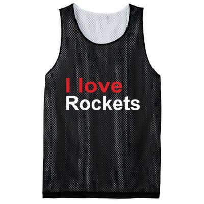 Elon I Love Rockets Mesh Reversible Basketball Jersey Tank