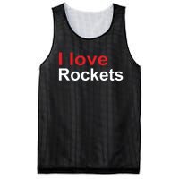 Elon I Love Rockets Mesh Reversible Basketball Jersey Tank