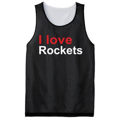 Elon I Love Rockets Mesh Reversible Basketball Jersey Tank