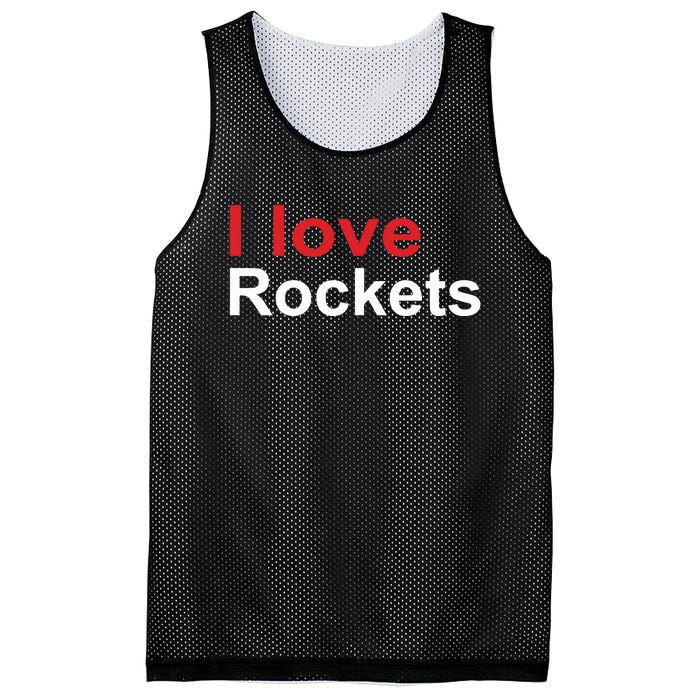 Elon I Love Rockets Mesh Reversible Basketball Jersey Tank