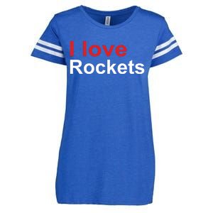 Elon I Love Rockets Enza Ladies Jersey Football T-Shirt