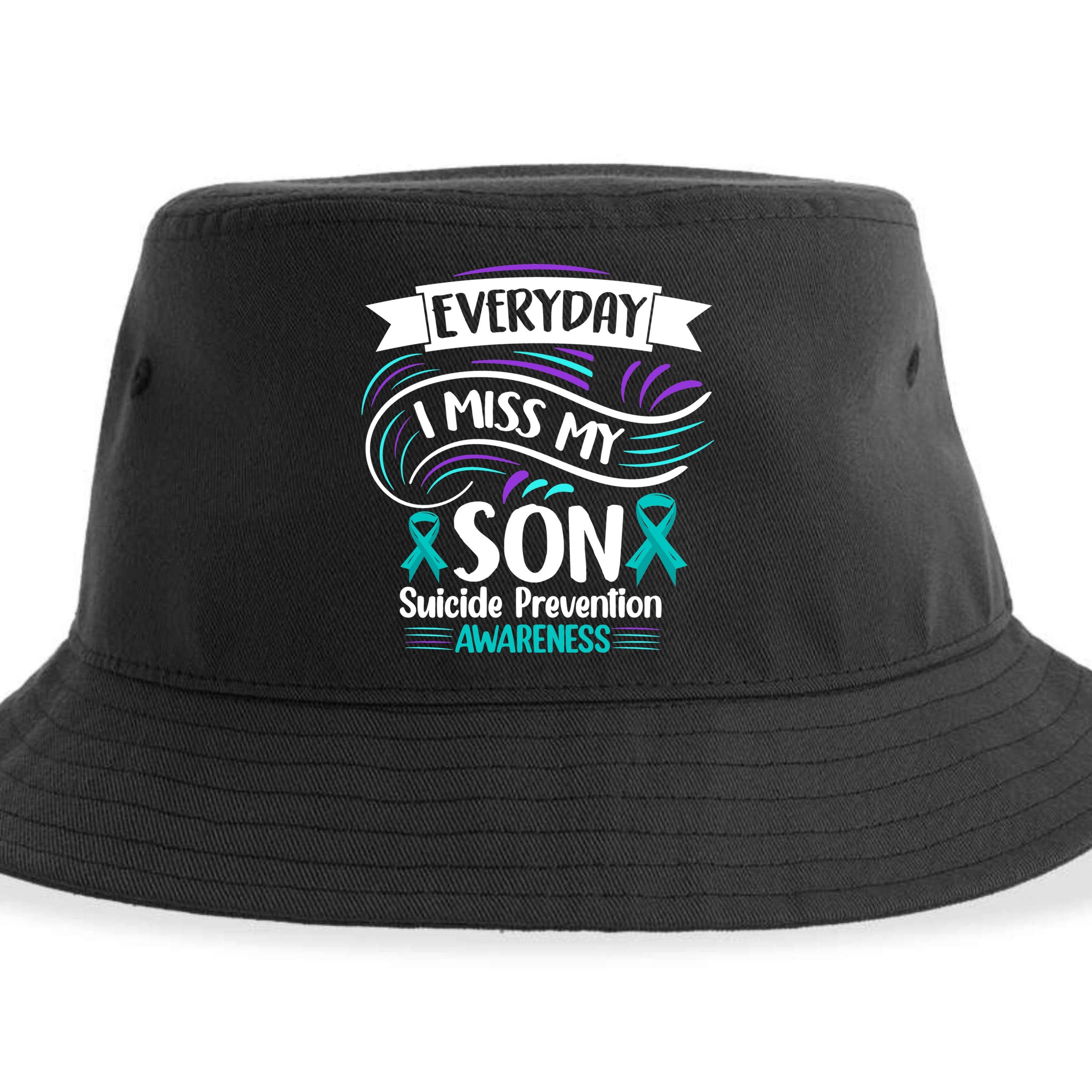 Everyday I Miss My Son Suicide Prevention Sustainable Bucket Hat
